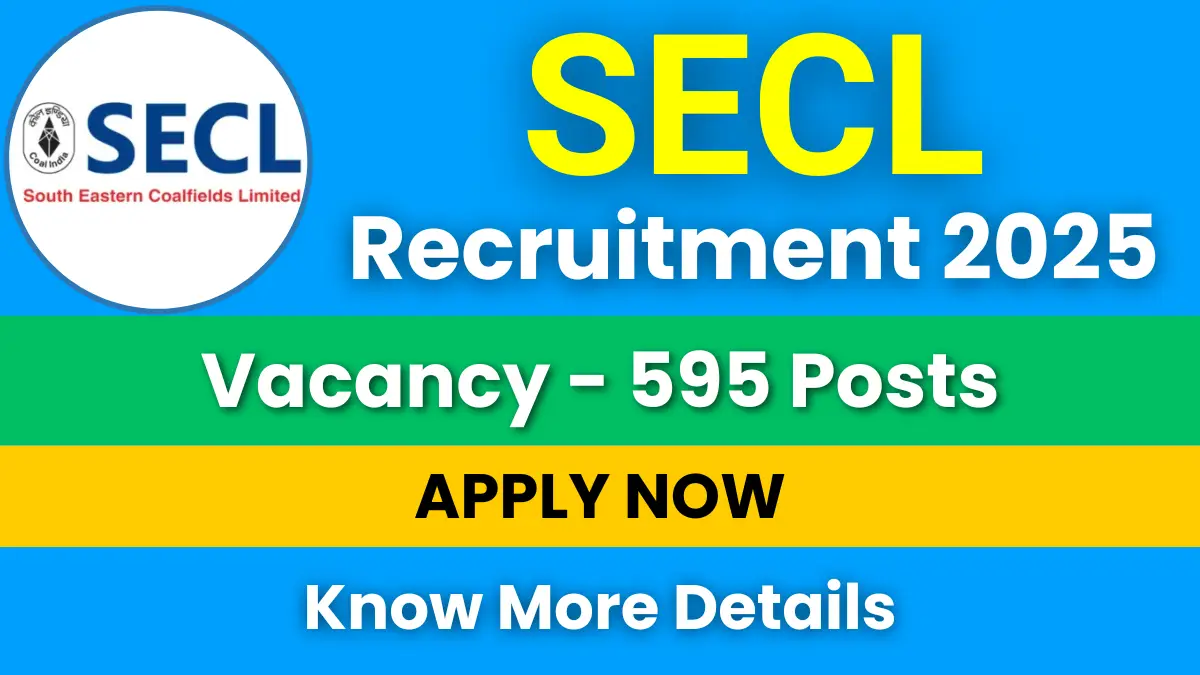 SECL உதவி பார்மேன் வேலைவாய்ப்பு 2025 – 543 காலியிடங்கள்