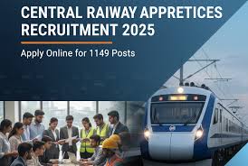 மத்திய ரயில்வே (Central Railway) ஆட்சேர்ப்பு 2025 – 1149 பழகுநர் (Apprentice) பணியிடங்கள்