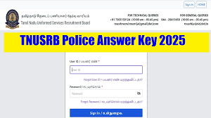 🔍 TNUSRB Police Constable Answer Key 2025 Out – Download Official Answer Key PDF 📝