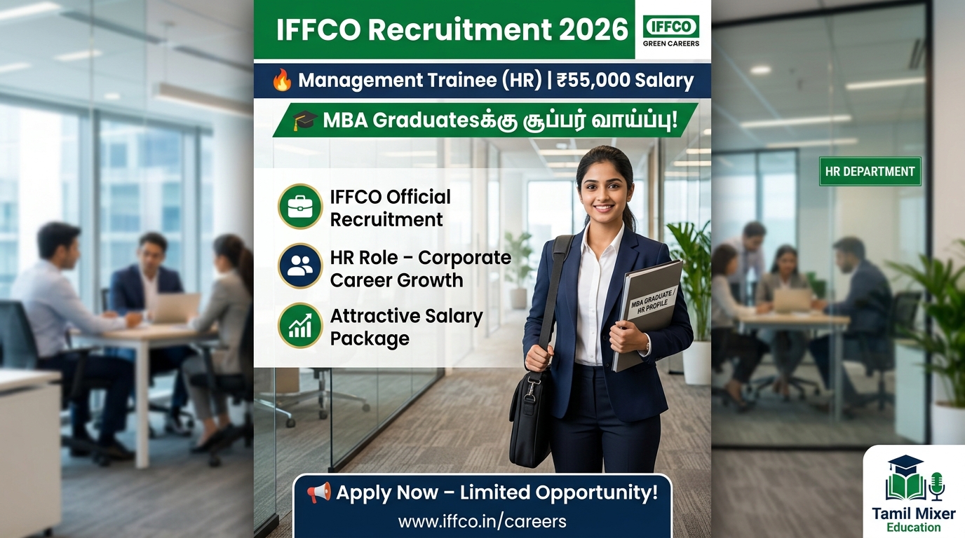 🟢 IFFCO Recruitment 2026 🔥 Management Trainee (HR) | ₹55,000 Salary | MBA Jobs!